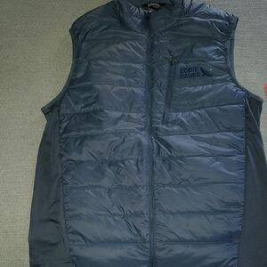 Eddie Bauer Men's Navy Quilted Vest